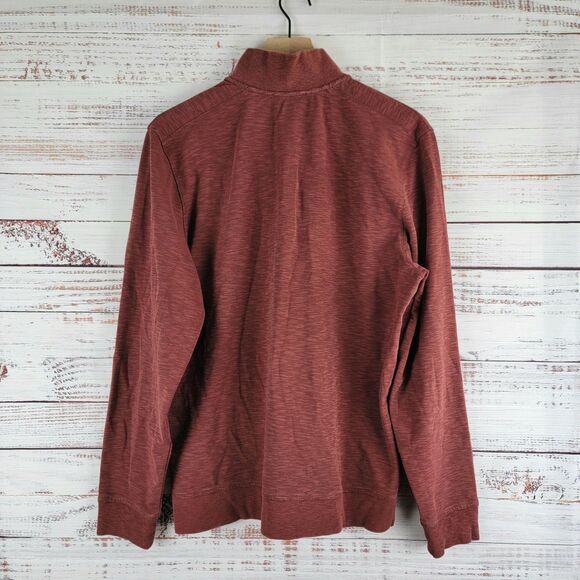 Ted Baker London Mens Size 5 Berks Quarter Zip Pullover Stand Collar Maroon Golf - Picture 8 of 8